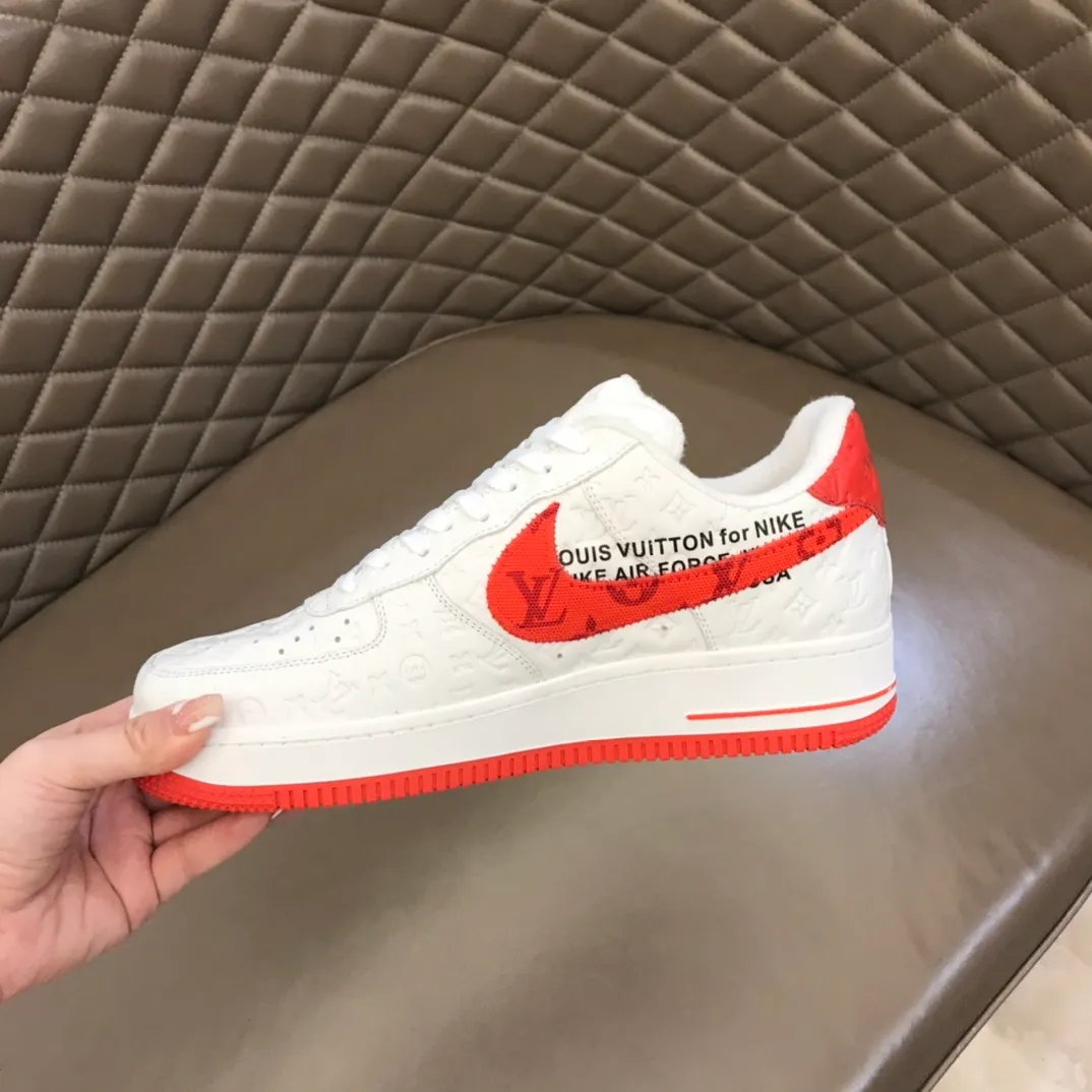 Men's shoes 💰p420 "*OUIS *UITTO*" x OFF-WHITE x Nike tripartite collaboration! Trendy and cool men's casual sports shoes with unrivaled color matching. The design idea basically continues the style of THE TEN. The Swoosh line and tongue label have a very familiar visual effect and are both fashionable and trendy! A must-have for fashionistas! The effect on your feet is absolutely stunning! (The original drawer packaging accessories are complete) Code number 38-45